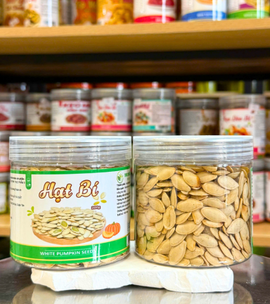 Hạt Bí Trắng Đặc Biệt Mini 200g - Hộp Pet - HBTMHP200G