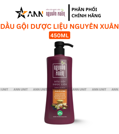 Dầu Gội Dược Liệu Nguyên Xuân Cho Tóc Thường 450ml - Chai Đỏ - DGTDNXCD450