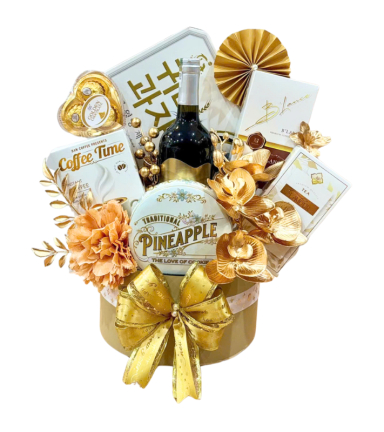 Giỏ Quà Tết Vàng Kim - Quà Tặng Tết Sang Trọng - Quà Trang Trí Tết - QTTT01
