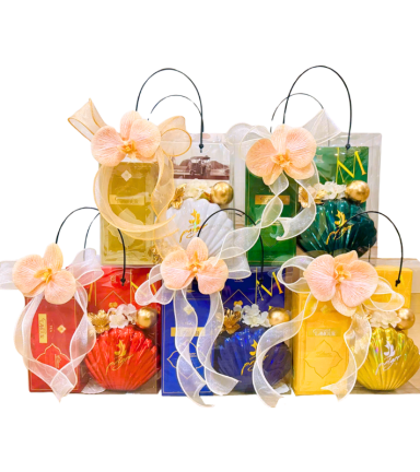 Giỏ Quà Tết Trong Suốt - Quà Tặng Tết Sang Trọng - Quà Trang Trí Tết - QTTT03