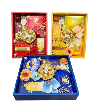 Giỏ Quà 5 Món - Quà Tặng Tết Sang Trọng - Quà Trang Trí Tết - QTTT16