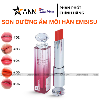 Son Dưỡng Ẩm Môi Hàn Quốc Embisu Natural Glow Lip Balm - SONEMBISU01