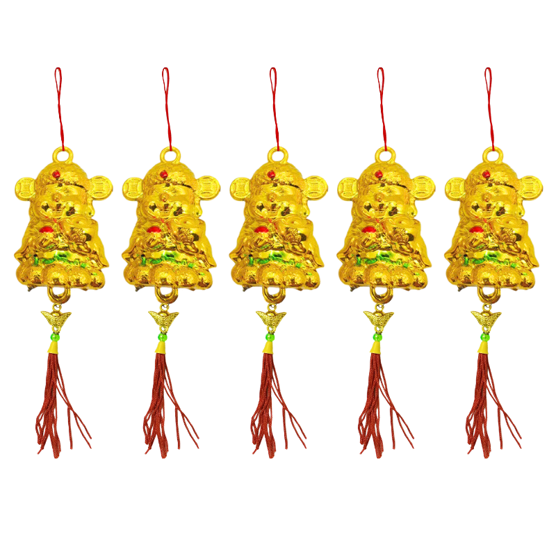 Set 5 Dây Liễn Thần Tài Vàng Treo Cây Trang Trí Tết 2 Set 5 Dây Liễn Thần Tài Vàng Treo Cây Trang Trí Tết