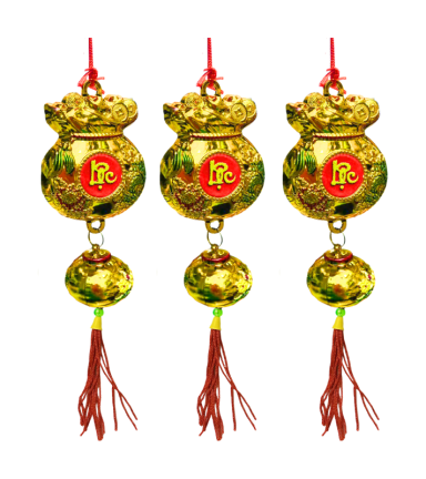 Set 3 Dây Túi Tiền Phúc Lộc Tài Treo Cây Trang Trí Tết - TLN10