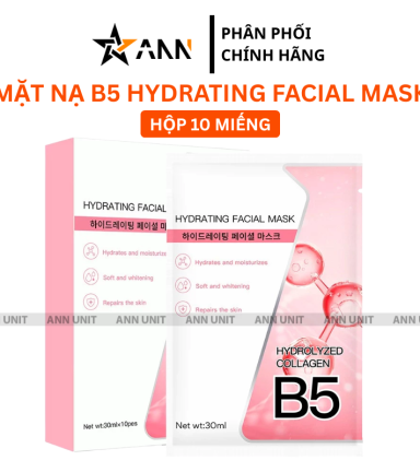 Hộp 10 Miếng Mặt Nạ B5 Hydrating Facial Mask Màu Hồng - 8804719572443