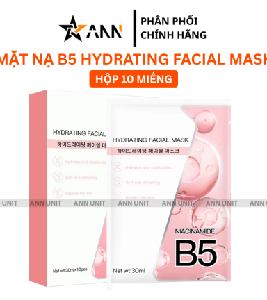 Hộp 10 Miếng Mặt Nạ B5 Hydrating Facial Mask Màu Hồng Cam - 8805079625848
