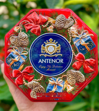 Bánh Thiếc Bát Giác Antenor Thơm Ngon - Bánh Antenor Trang Trí Tết - BTA02