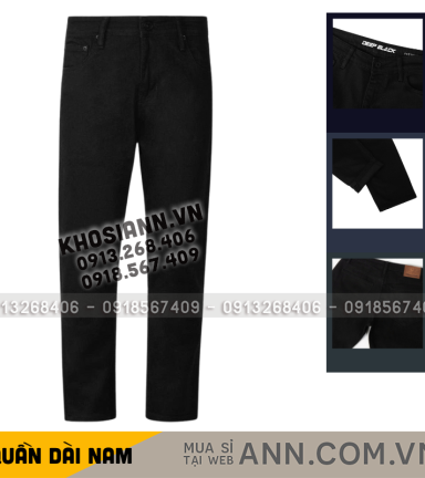 Quần Jeans Osl Aeroflex Deep-Black 95cm Jeans - 7356 - QB445