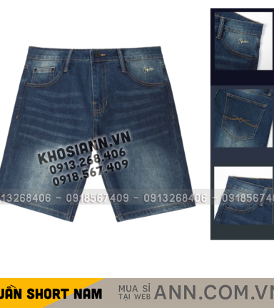 Quần Short Jeans Nam Denim Nam Diagonal Old Sailor - 7186 - QB450