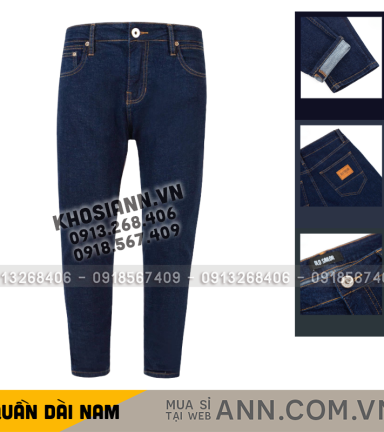 Quần Jeans Dài Nam Osl Aeroflex Deep-Black 95cm Jeans - 6564 - QB451