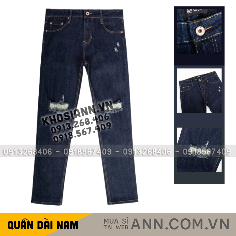 27626_67_20251212182131.png Quần Jeans Dài Nam Osl Aeroflex Deep-Black 95cm Jeans - 6872 - QB452
