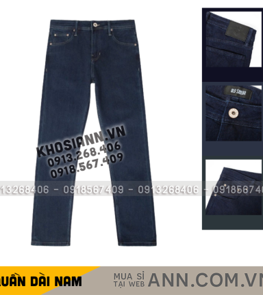 Quần Jeans Dài Nam Osl Aeroflex Deep-Black 95cm Jeans - 7158 - QB454