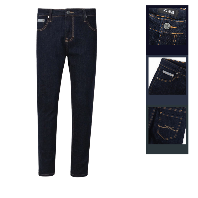 27630_119_20251213173559.png Quần Jean Dài Nam Form Slim-fit Old Sailor - 7288 - QB456