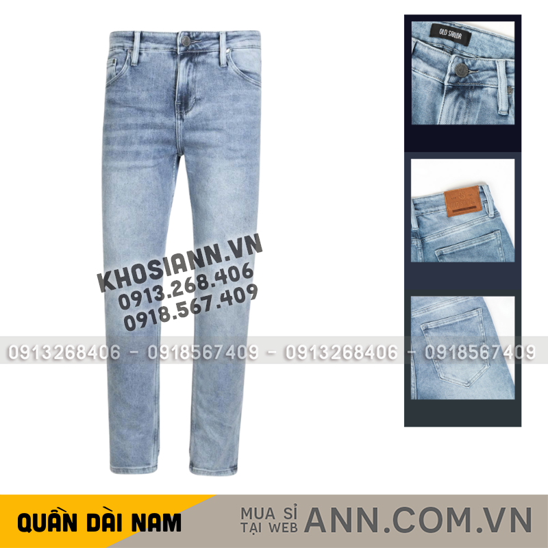 27636_173_20251213113854.png Quần Jean Dài Nam Form Slim-fit Old Sailor - 7262 - QB462