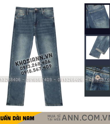 Quần Jean Dài Nam Form Slim-fit Old Sailor - 7162 - QB463