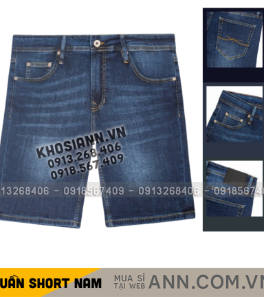 Quần Jean Short Nam Form Slim-fit Old Sailor - 7014 - QB465
