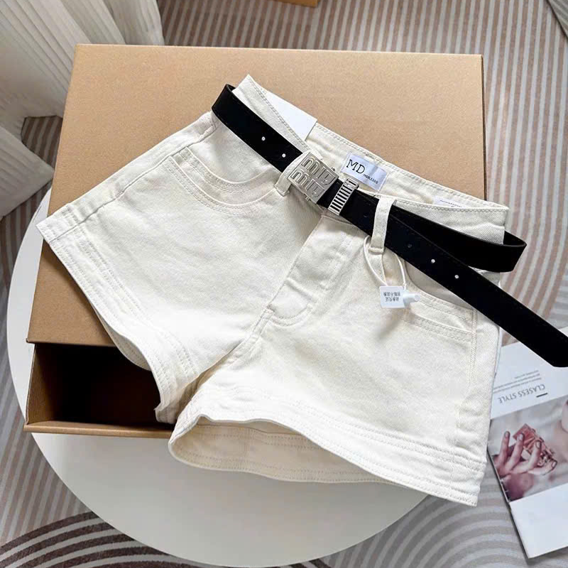 Quần Short Jean Trơn Nữ Không Co Giãn Đứng Form Chuẩn - Có 5 Màu Mặc Cực Xinh 7 Quần Short Jean Trơn Nữ Không Co Giãn Đứng Form Chuẩn - Có 5 Màu Mặc Cực Xinh