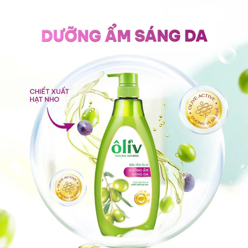 27659_26_20251215160256.png Sữa Tắm Ôliu Ôliv 3x Dưỡng Ẩm 650ml Hồng - Tặng Dầu Gội Ôliu Giúp Giảm Gãy Rụng Tóc - 8935136865372