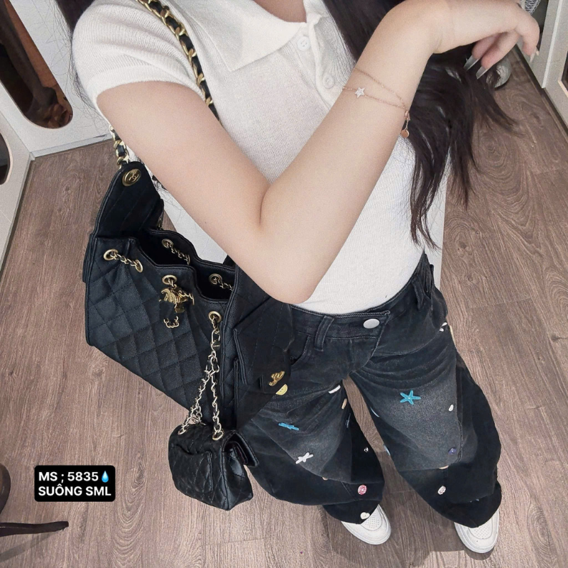 27662_164_20251215170222.png Quần Thụng Jeans Nữ Thêu Ngôi Sao Vải Dày Mềm Không Co Giãn - QG298