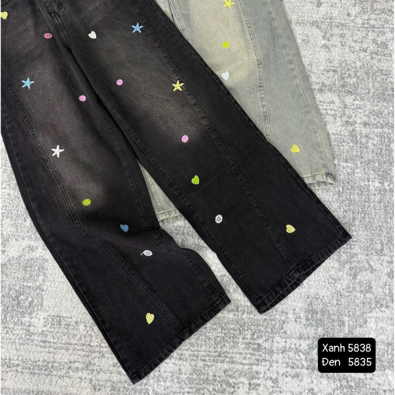 27662_172_20251215170228.png Quần Thụng Jeans Nữ Thêu Ngôi Sao Vải Dày Mềm Không Co Giãn - QG298