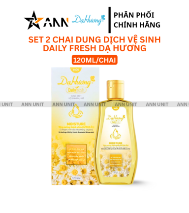 Combo 2 Chai Dung Dịch Vệ Sinh Dạ Hương Daily Fresh Moisture Màu Vàng 120ml/chai - DDVSDHDFV120