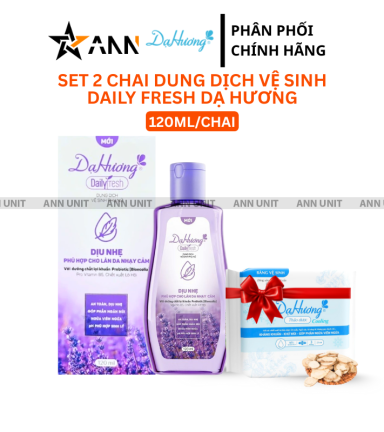 Combo 2 Chai Dung Dịch Vệ Sinh Dạ Hương Daily Fresh Dịu Nhẹ Màu Tím 120ml/chai - DDVSDHDFT120