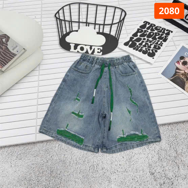 27687_6_20251219100812.png Quần Jeans Nữ Ngố Rách Vải Màu/Phối Sọc Caro - Quần Jean Lưng Thun Đẹp Dày Mềm Không Co Giãn - QG300