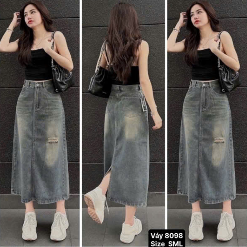 27690_197_20251220094847.png Váy Suông Dài - Váy Jeans Nữ - Váy Nữ Thắt Nơ - Quần Suông Dài - Quần Bí Ngô - Chất Liệu Vải Đẹp Dày Mềm Không Co Giãn Mặc Bền Đẹp (Nhiều Mẫu) - QG303
