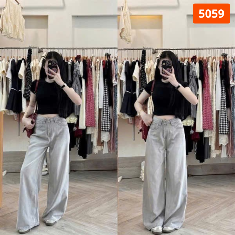 27691_210_20251220095023.png Váy Suông Dài - Váy Jeans Nữ Túi Kiểu Chất Liệu Vải Đẹp Dày Mềm Không Co Giãn Mặc Bền Đẹp - QG304