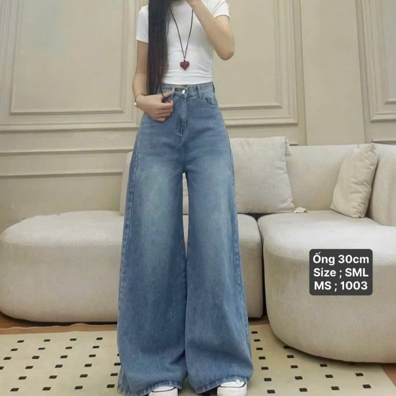 27693_75_20251219121152.png Quần Jeans Nữ Suông Loe Xanh Mẫu Kiểu - Quần Ống Rộng Vải Đẹp Dày Mềm Không Co Giãn - QG306