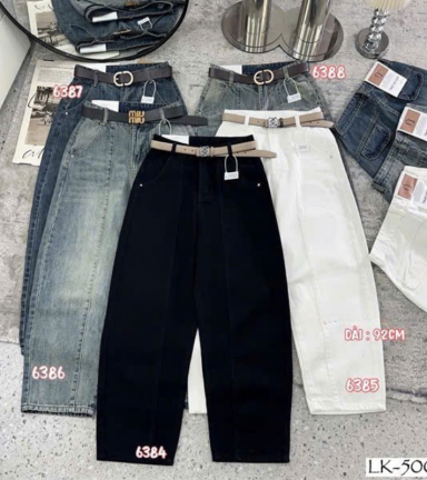 Quần Thụng Nữ - Quần Jeans Thụng - Quần Thụng Kaki Nữ Rách Túi Chất Liệu Vải Dày Mềm Không Co Giãn - QG313