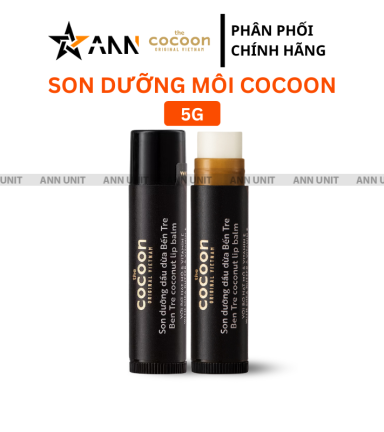 Son Dưỡng Môi Cocoon 5g - Son Cocoon Giúp Môi Mềm Mịn - 8936217700575