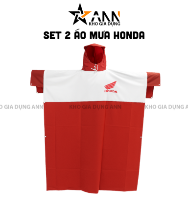 Set 2 Áo Mưa Honda Vải Polyester Chống Thấm Nước - AMCT02