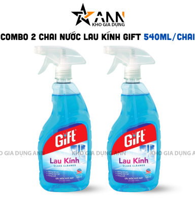 Combo 2 Chai Nước Lau Kính Gift 540ml/Chai - NLK02