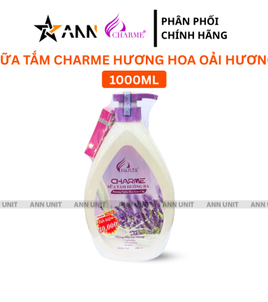 Sữa Tắm Charme Hương Hoa Oải Hương - Sữa Tắm Hương Nước Hoa Charme 1 Lít - 8936194698278