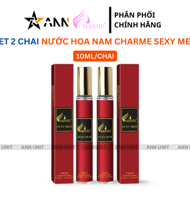 Set 2 Chai Nước Hoa Nam Sexy Men 10ml - Hương Thơm Phong Trần Lôi Cuốn - 8936194698452SET