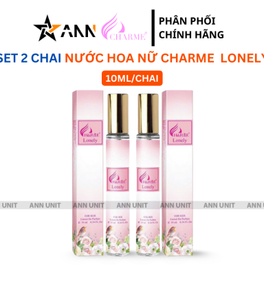 Set 2 Chai Nước Hoa Nữ Charme Lonely 10ml - Hương Thơm Nữ Tính Gợi Cảm - 8936194698520SET