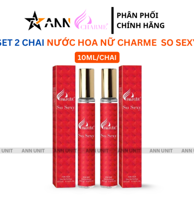 Set 2 Chai Nước Hoa Nữ Charme So Sexy 10ml Hương Thơm Quyến Rũ Cuốn Hút - CSS10MLSET