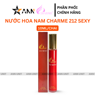 Nước Hoa Nam Charme 212 Sexy 10ml - Hương Thơm Sang Trọng Lịch Lãm - 8936194698612LE