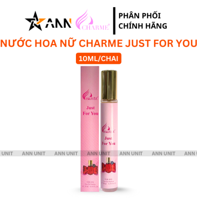 Nước Hoa Nữ Charme Just For You 10ml - Hương Thơm Ngọt Ngào Tươi Mát - 8936194698261LE