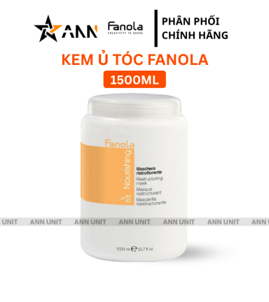 Kem Ủ Tóc Fanola Nutricare Restructuring Mask Hỗ Trợ Phục Hồi Tóc Hư Tổn 1500ml - KUTF1500ML