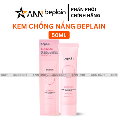 Kem Chống Nắng Beplain Sunmuse Tone Up Màu Hồng Dâu 50ml - KCNBSMHD50ML