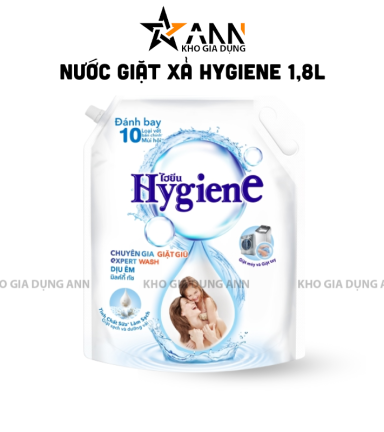 Nước Giặt Hygiene Hương Hoa Màu Trắng - Nước Giặt Quần Áo Đậm Đặc 1800ml - NGQA03