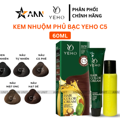 Kem Nhuộm Phủ Bạc Yeho C1 C2 C3 C4 C5 - Kem Nhuộm Yeho Có Nhiều Màu - KNPBNM