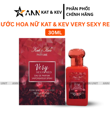 Nước Hoa Nữ Kat Kev Very Sexy Red 30ml - Hương Thơm Sang Trọng Cuốn Hút - 8936213271208