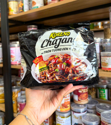 Mì Tương Đen Cay Koreno Chajang - Mì Cay Hàn Quốc 5 Gói - 8936028641869