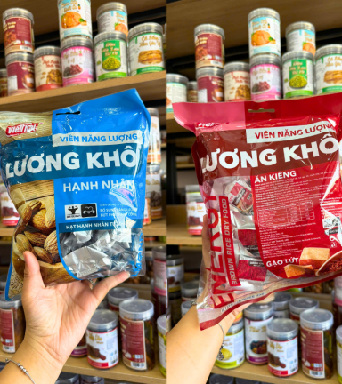 Lương Khô Viên Năng Lượng Việt Thái - Lương Khô Gạo Lứt - Lương Khô Hạnh Nhân - 8936029721904