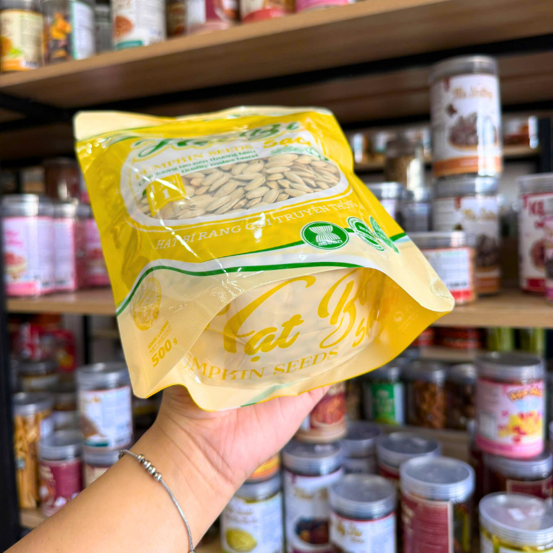 Shop sỉ hạt Bí Vàng Minh Phát Loại 1 500g - Hạt Bí Sạch Minh Phát 5 Shop sỉ hạt Bí Vàng Minh Phát Loại 1 500g - Hạt Bí Sạch Minh Phát