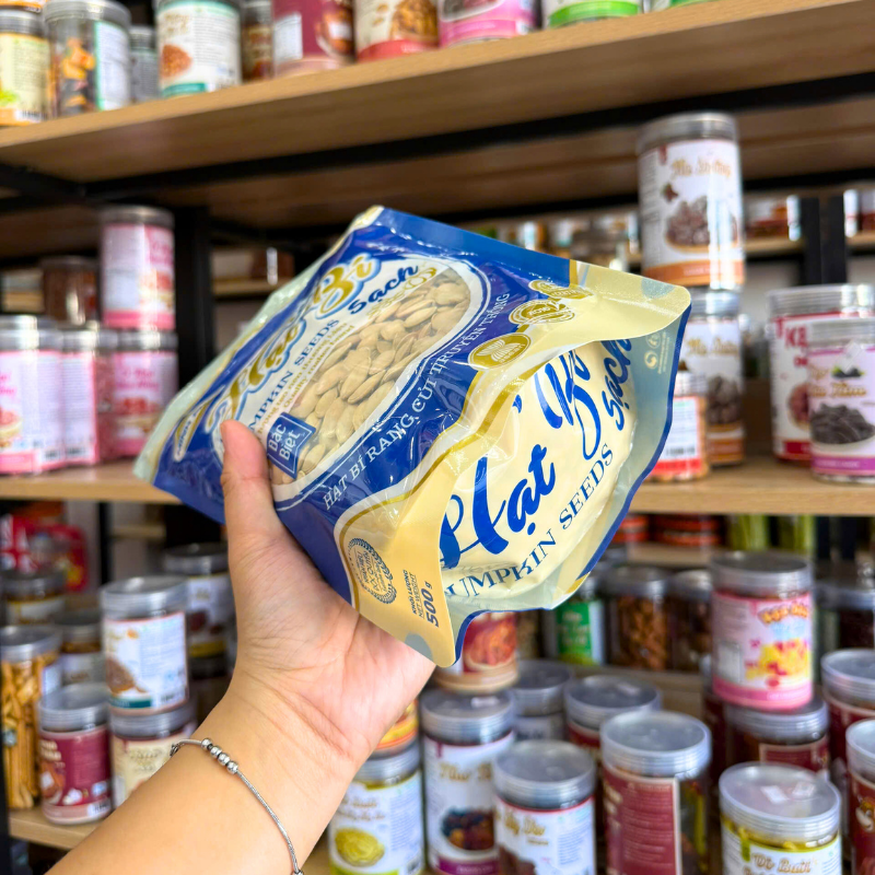 Chỗ sỉ hạt Bí Minh Phát Loại 1 500g Màu Xanh - Hạt Bí Sạch Minh Phát 5 Chỗ sỉ hạt Bí Minh Phát Loại 1 500g Màu Xanh - Hạt Bí Sạch Minh Phát