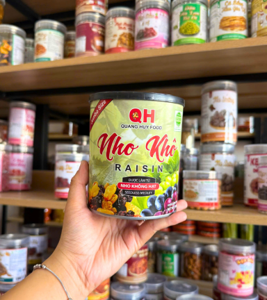 Nho Khô Quang Huy 3 Màu Không Hạt Thơm Ngon 425g - Ngo Khô Không Hạt - 8938565883061